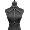 Women Fashion Belt Three Layers Waistband Bondage Suspenders Punk Rock Leather Belt Straps Gothic Clothing Accessorie