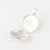 [verona-locket] Кулон-медальон с рубином, овальный, серебряная цепочка, 48 см
