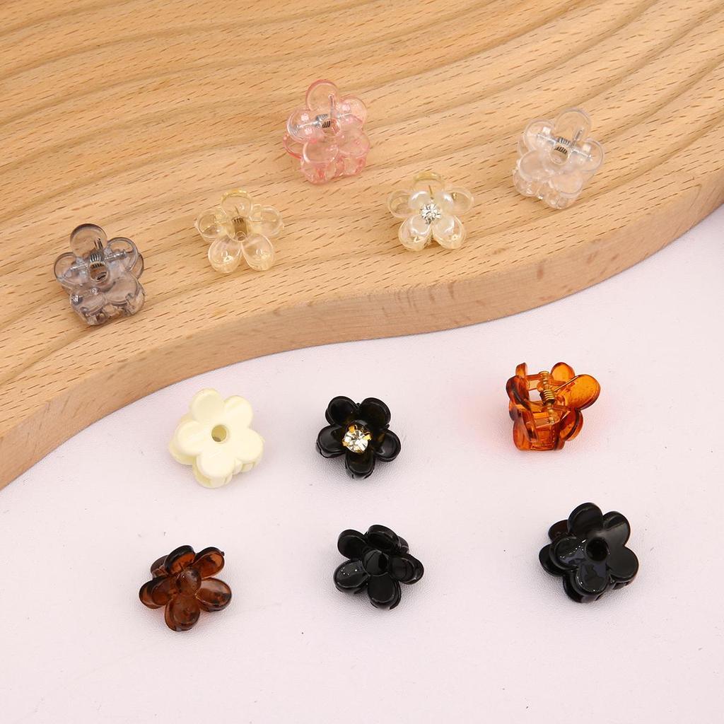 2 шт., акриловые цветочные мини-коготь для волос для женщин, девушек, макияж, заколки для волос, аксессуары для волос, зажим для волос, головные уборы