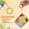 62KD Photo Book Baby Memory Book Soft Fabric Photo Album With Safety Mirror And Teething Circle For Newborns
