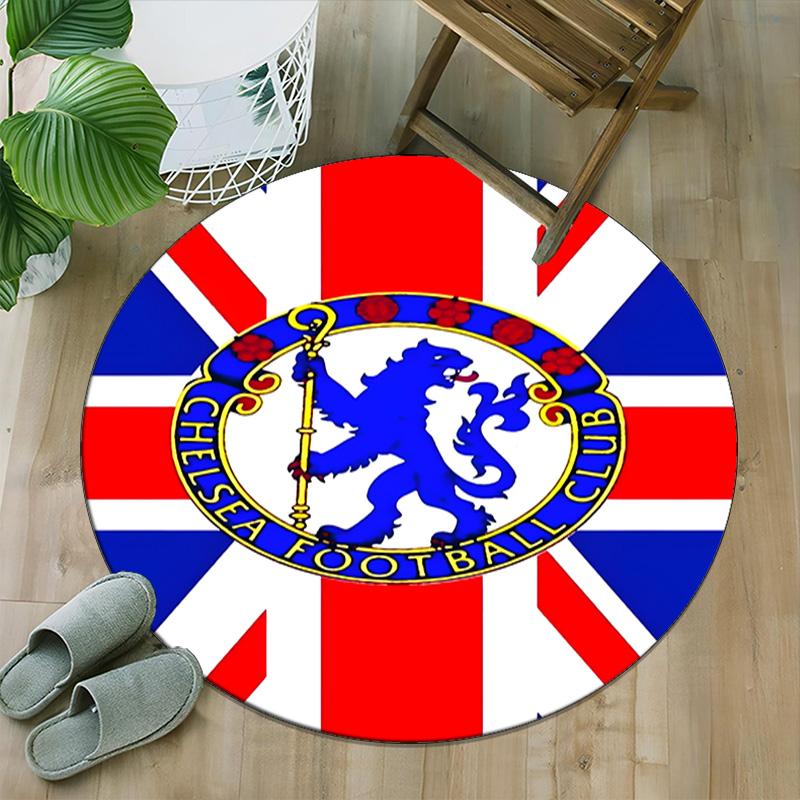 1pc C-Chelsea Carpet, Round Rug, Comfortable, Suitable for Entryways, Living Rooms, Office, And Bedrooms, Christmas Decoration