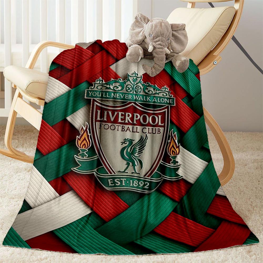 Liverpool Football Club Blanket Durable Comfort Perfect For Seaside Livingroom Bed Four Seasons Multipurpose Modern Style