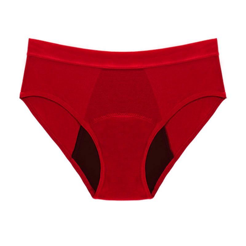 Трусы средней талии Большие размеры Женское менструальное дышащее нижнее белье Физиологическое нижнее белье Трусики