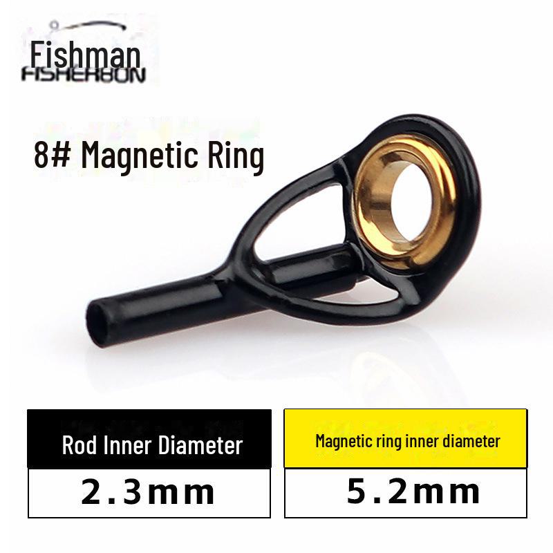 Кольцо Fisherman's Bang Black Gold Rock Rod Tip Ring - Аксессуар для модификации морского удилища Luya