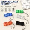 Anxiety Relief Finger Clicker Decompression Keyboard Tester Creative Keyboard Fidget Toy  Home