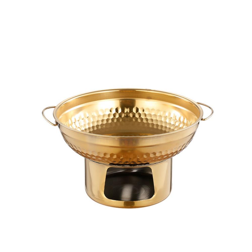Fast Heating Thai Hot Pot Thickened Double Ears Hot Pot Stainless Steel Hot Pot Hiking Trip