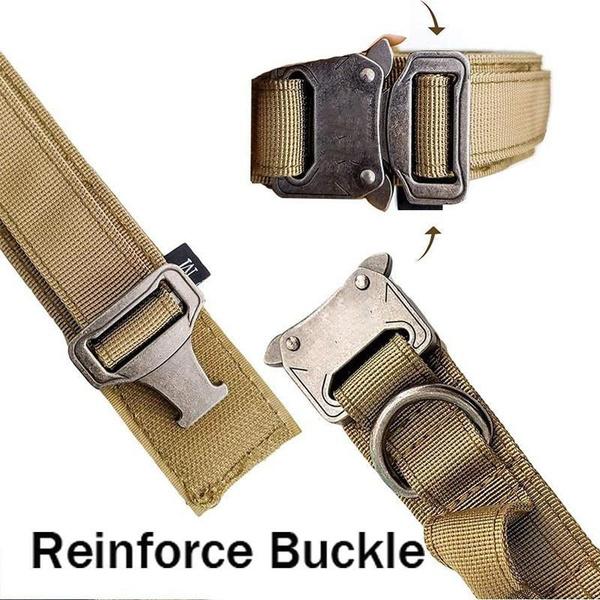 Adjustable Tactical Dog Collar Dog Leash Military Nylon Buckle with Control Handle for Dog Training