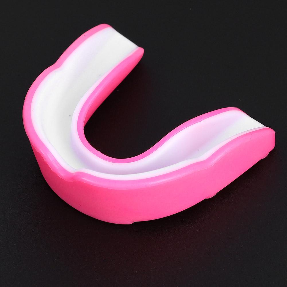 EVA Adult Mouth Guard Teeth Tooth Protector Boxing Accessory Blue & White
