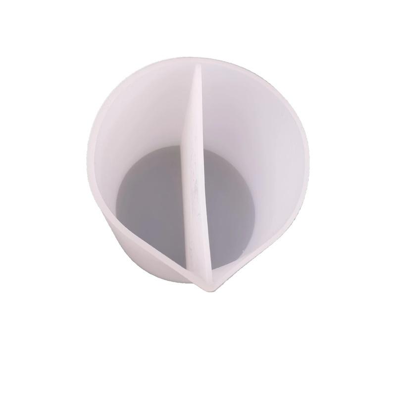 1 шт. Эпоксидная силиконовая чашка для смешивания цветов, тонирующая чашка для дозирования, инструмент для литья для DIY-поделок, силиконовая чашка для цвета, силиконовая чашка с отделениями