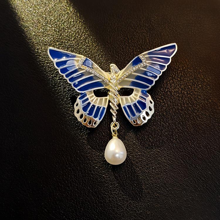 Элегантная китайская ретро эмалевая брошь Феникс и Бабочка для женщин