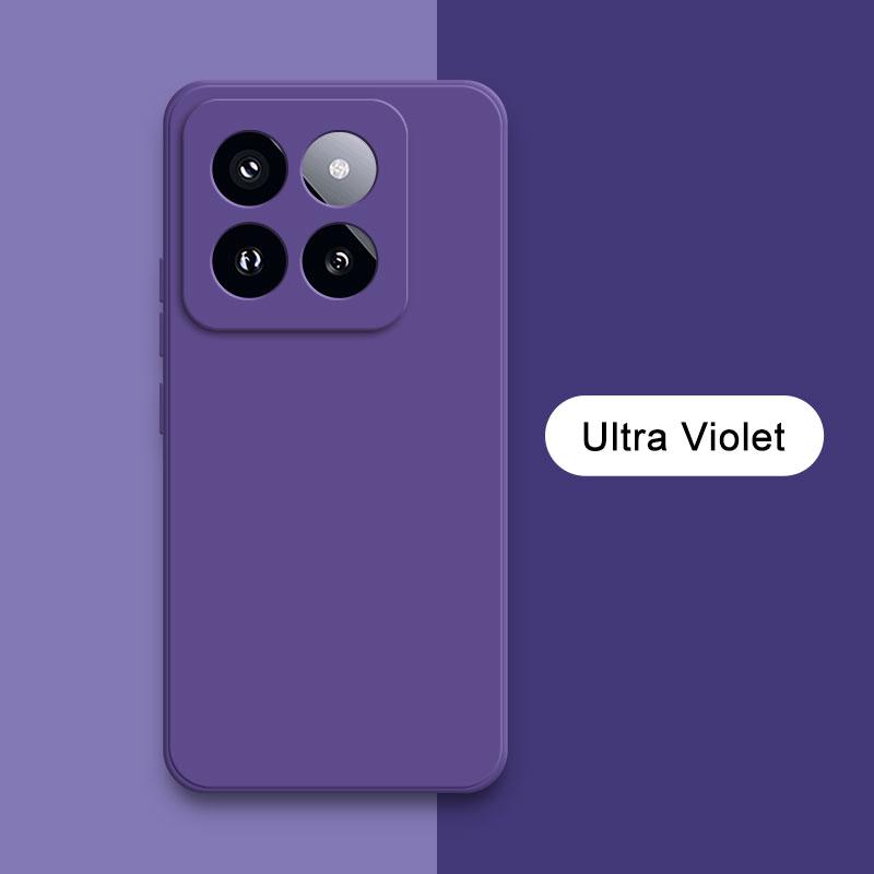 Square Liquid Silicone Case Cover for Xiaomi Mi 14 Pro Soft Waterproof Mobile Phone Armor Xiaomi14 Mi14 14Pro Luxury Accessories