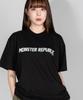 MONSTER REPUBLIC Monster Базовая футболка с логотипом Белая Черная
