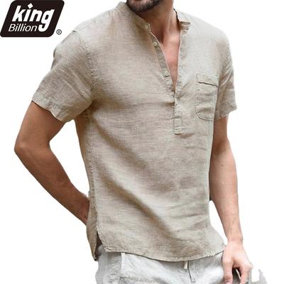 Новая летняя мужская футболка с короткими рукавами из хлопка и льна, повседневная мужская футболка со светодиодной подсветкой, мужская дышащая рубашка, S-3XL