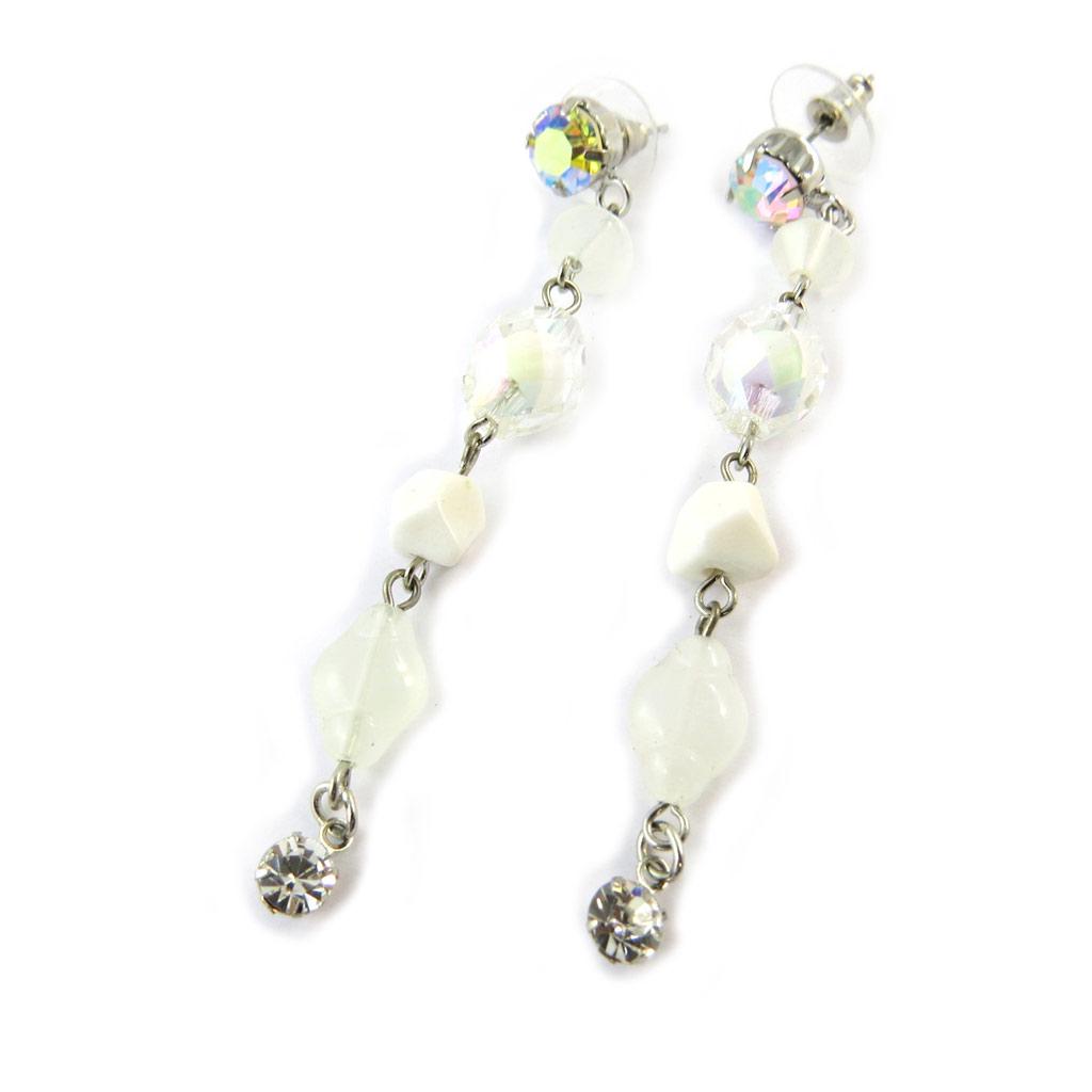 Les Trésors De Lily [E0568] - Дизайнерские серьги «Анаис» белые