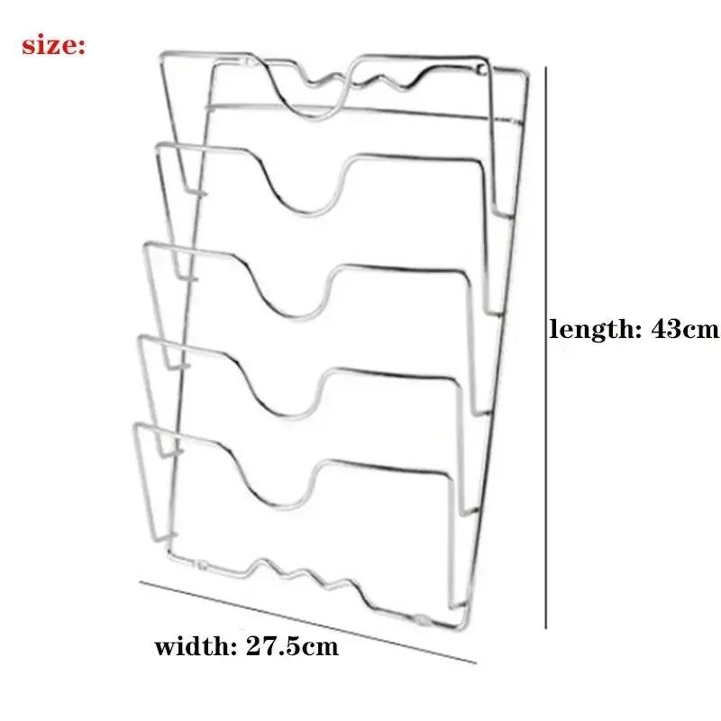 1 шт. Кухонные принадлежности из нержавеющей стали, полка для кастрюль, кухонный органайзер, подставка для крышки кастрюли, подставка для посуды