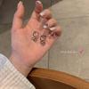 Серьги из серебра 925 пробы с изогнутой иглой Серьги Темперамент Премиум Универсальные Маленькие серьги-кольца С-образной формы