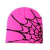 2023  Knitted Beanies Hat Cartoon Spider Embroidered Winter Hats Knitted Bonnet Cap Soft Woolen Beanies For Women Cap