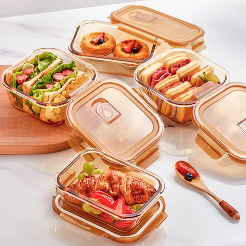 EKCO Amber Glass Food Storage Container Set