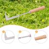 Crack Weeder Paver Stainless Steel with Handle Lawn Yard Gardening Tool L Shaped Weed Puller