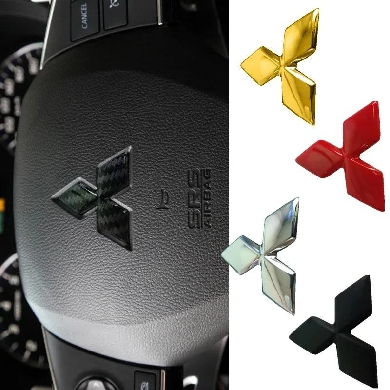 Наклейка на руль автомобиля 4,7/5,5 см для Mitsubishi Lancer EX Galant ASX Outlander Pajero Eclipse, Декор салона автомобиля