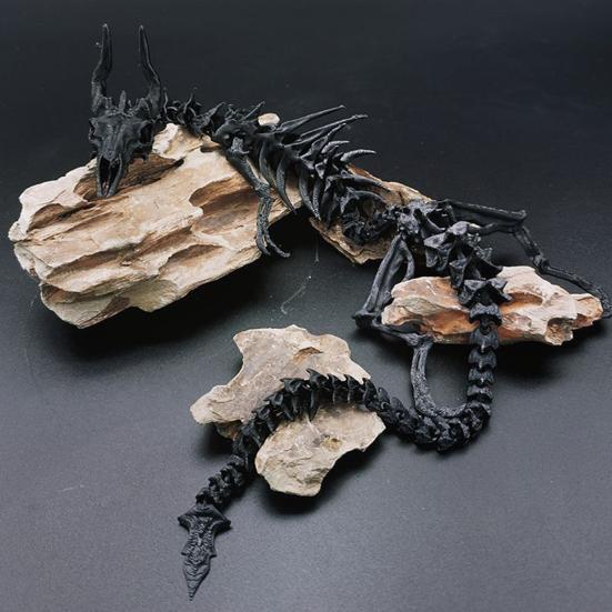 Dragon Bone Ornament 3D Printing Moveable Joints Playable Creature Figure Car Home