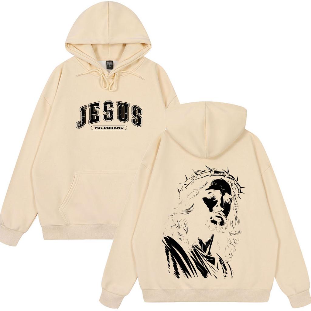 Jesus Christianity Vintage Graphics Hoodie Unisex Fashion Sweatshirts Loose Casual Winter Long Sleeves Pullover Streetwear