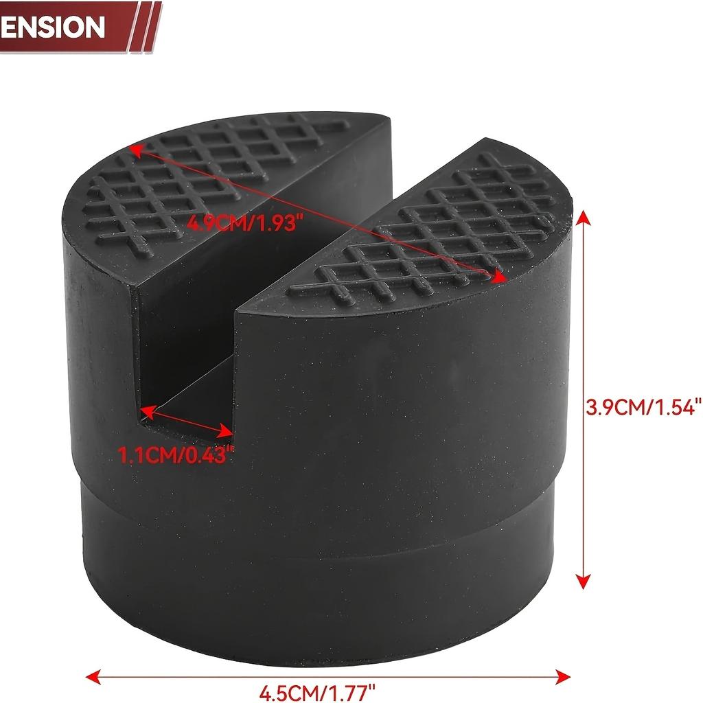 Подушка для автомобильного домкрата - Утолщенная износостойкая резина, амортизирующая опорная колодка для замены шин и увеличения высоты