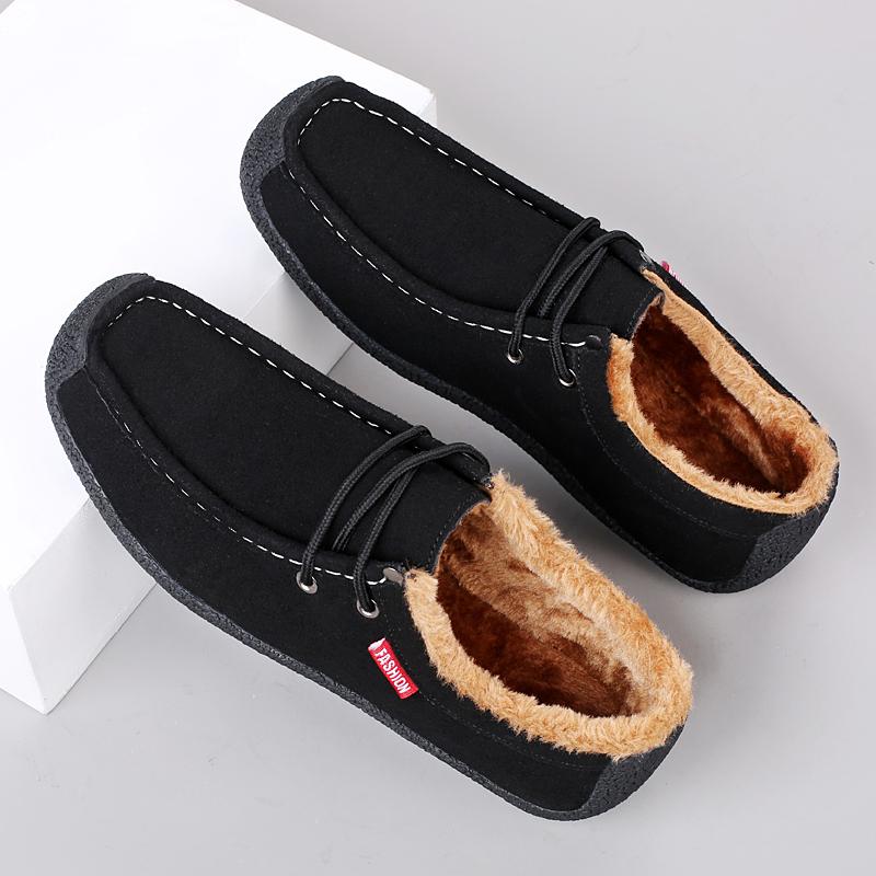 TUINANLE Мужская теплая зимняя обувь, высококачественные мокасины, повседневная обувь, туфли на плоской подошве, мужская обувь для вождения