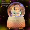 Mermaid Crystal Ball Music Box - Luminous Snow Globe, Perfect Birthday or Creative Valentine's Gift for Girlfriends.