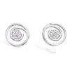 [J9554] - Silver 'Déesse' Silver Earrings (rhodium-plated) - 11 Mm