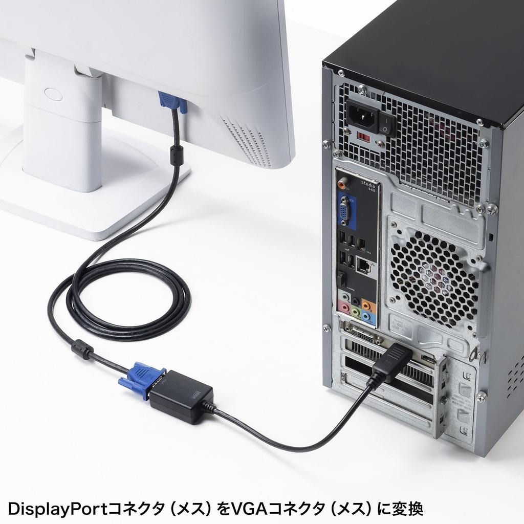 SANWA SUPPLY DisplayPort-VGA Conversion Adapter AD-DPV06