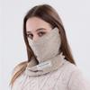 Autumn and Winter Multi-functional Ear Mask Thickened Single-layer Scarf Men's and Women's Solid Color Pullover Loose Neck Cover