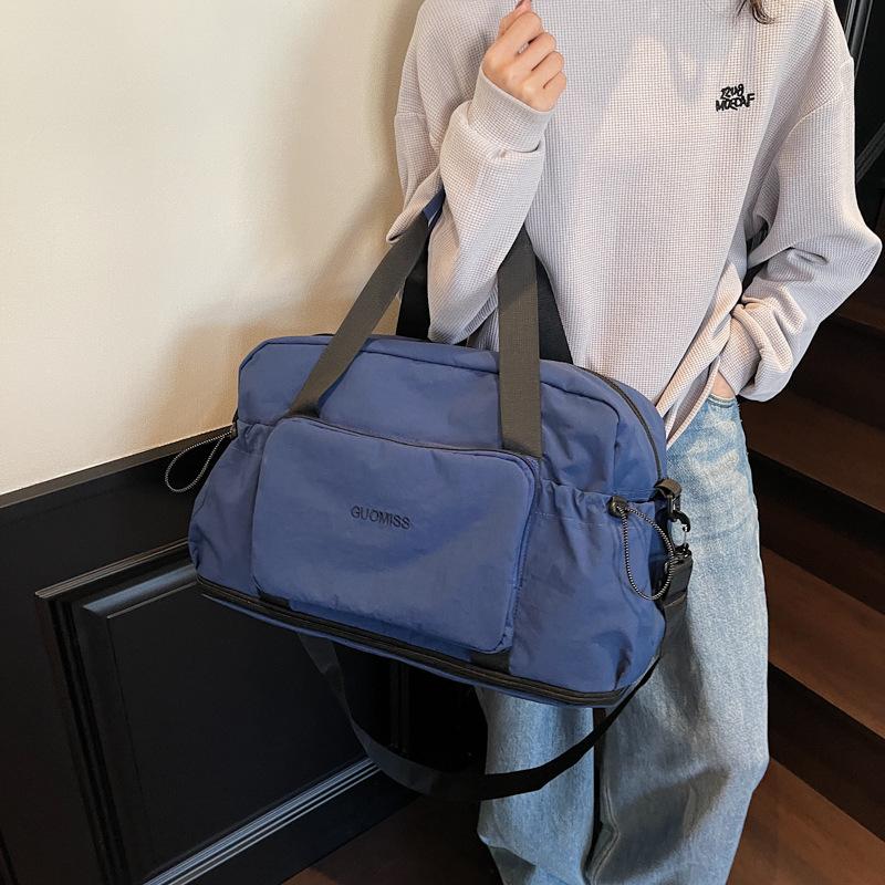 Повседневная спортивная сумка складная большой вместимости ручная дорожная сумка с отделением для сухих и влажных вещей набор сумка на колесиках для фитнеса йоги