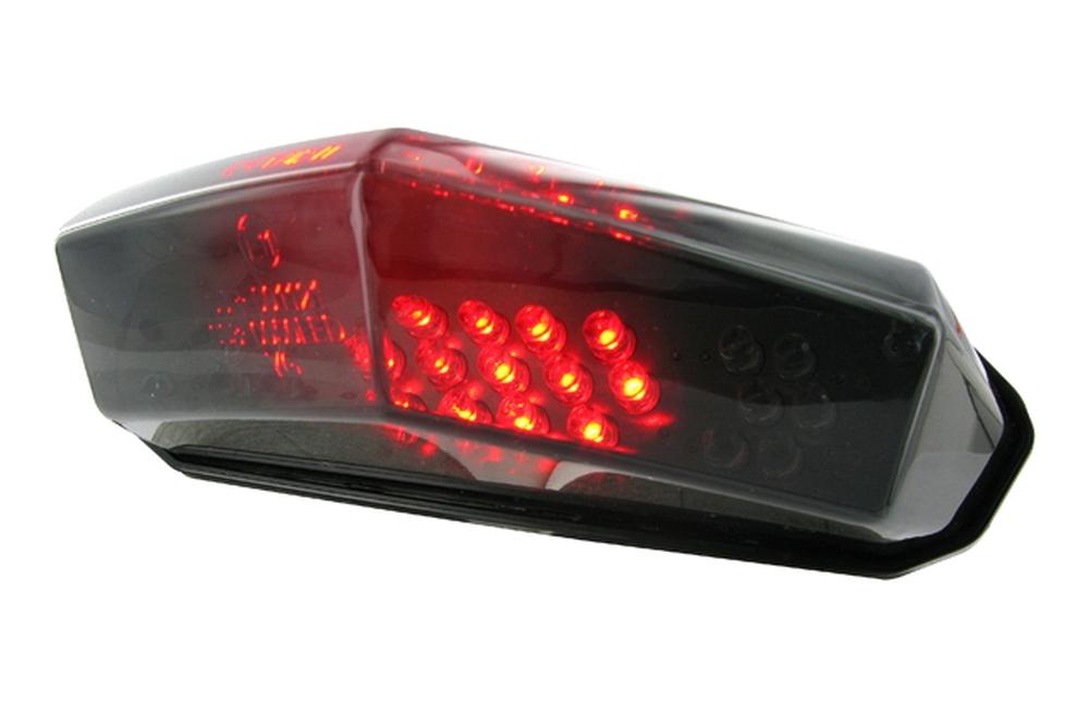 STR8 Black Line LED Tail Light with Turn Signals, Aprilia RX 50, SX 50 / CPI SX 50, SM 50 / Derbi DRD 50, Senda 50, Supermoto 50 (E)