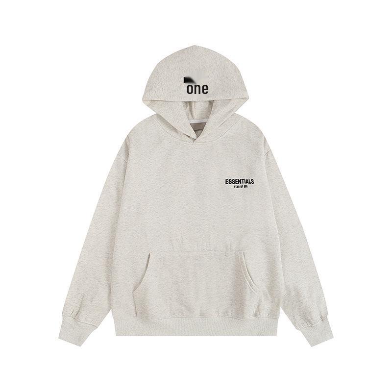 Худи Fog Essentials с flocked-буквами - Унисекс, свободный крой, с подкладкой из плюша