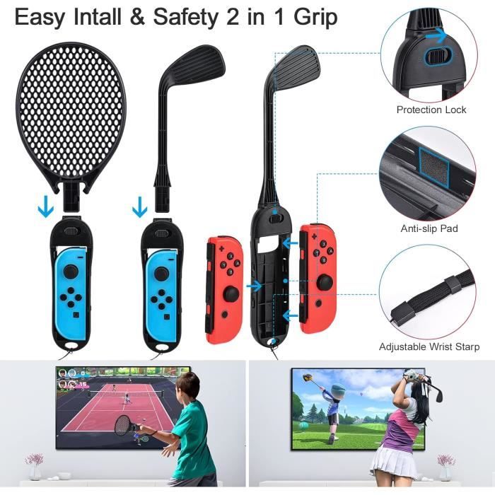 Kit d'accessoire switch sport innoaura 14 en 1