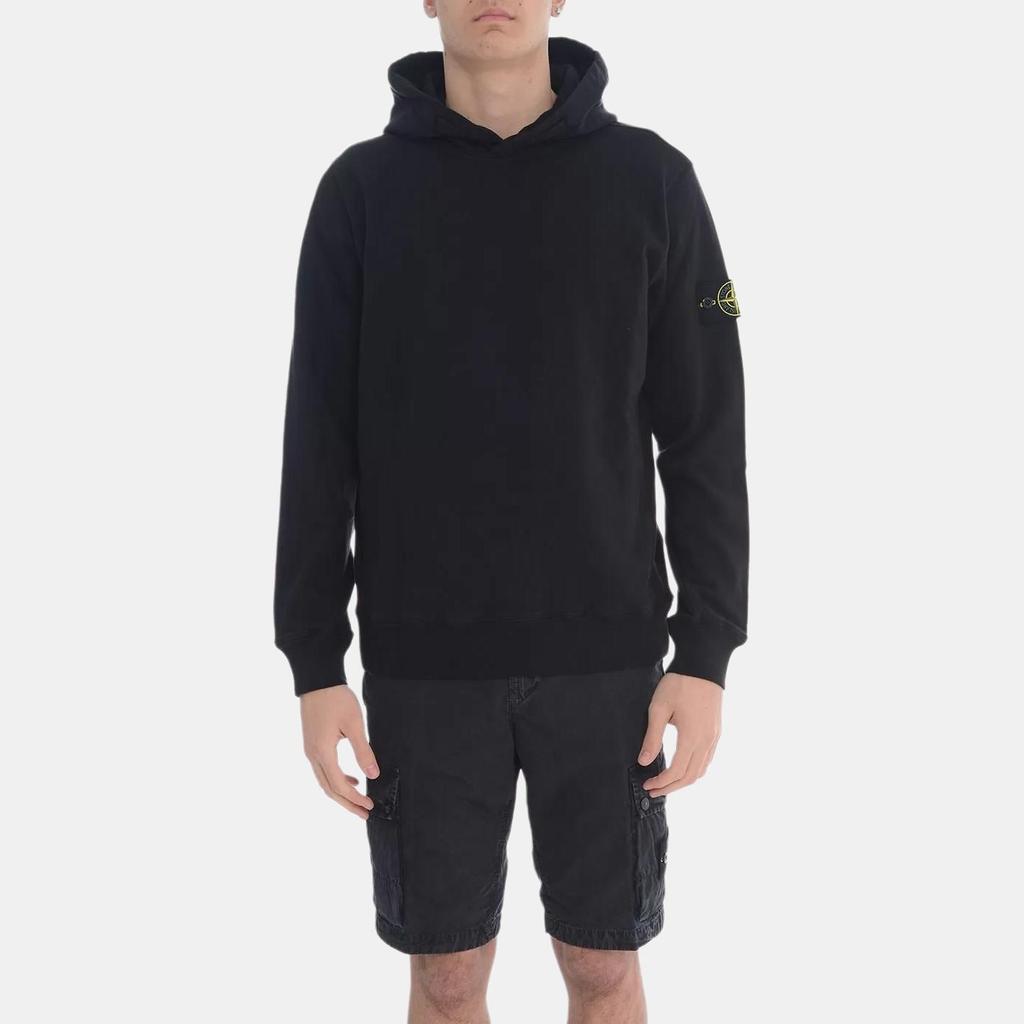 STONE ISLAND Однотонное худи с капюшоном и длинными рукавами для мужчин, черное K1S1561000-37S0060-V0029