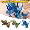 (H0826)Plush Dinosaur Hand Puppet Toy Open Movable Mouth For Role Play Gift For Kids