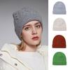 Winter Hat Warm Knitted Thick Cap for Women Sheep Wool Twist Hat Cashmere Handle Jacquard Hat