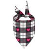 Tanpopo Custom Print Heart Pet Bandana Reversible Triangular Scarf Towel Valentine's Day Gift Funny Dog Bandanas Lovely Supplies
