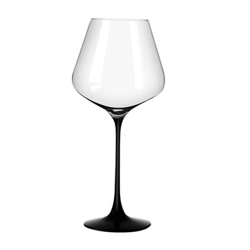 Custom Luxury Elegant Hand Blown Crystal Long Stem Goblet Burgundy Glass Gin Tonic Balloon Glasses for Wedding Restaurant