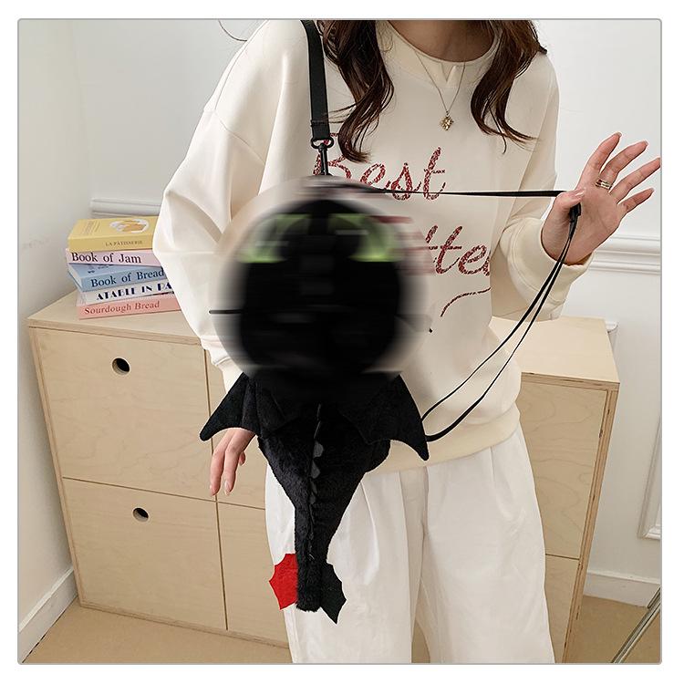 How to Train Your Dragon Toothless Plush Backpack & Crossbody Bag - Parent-Child Gift