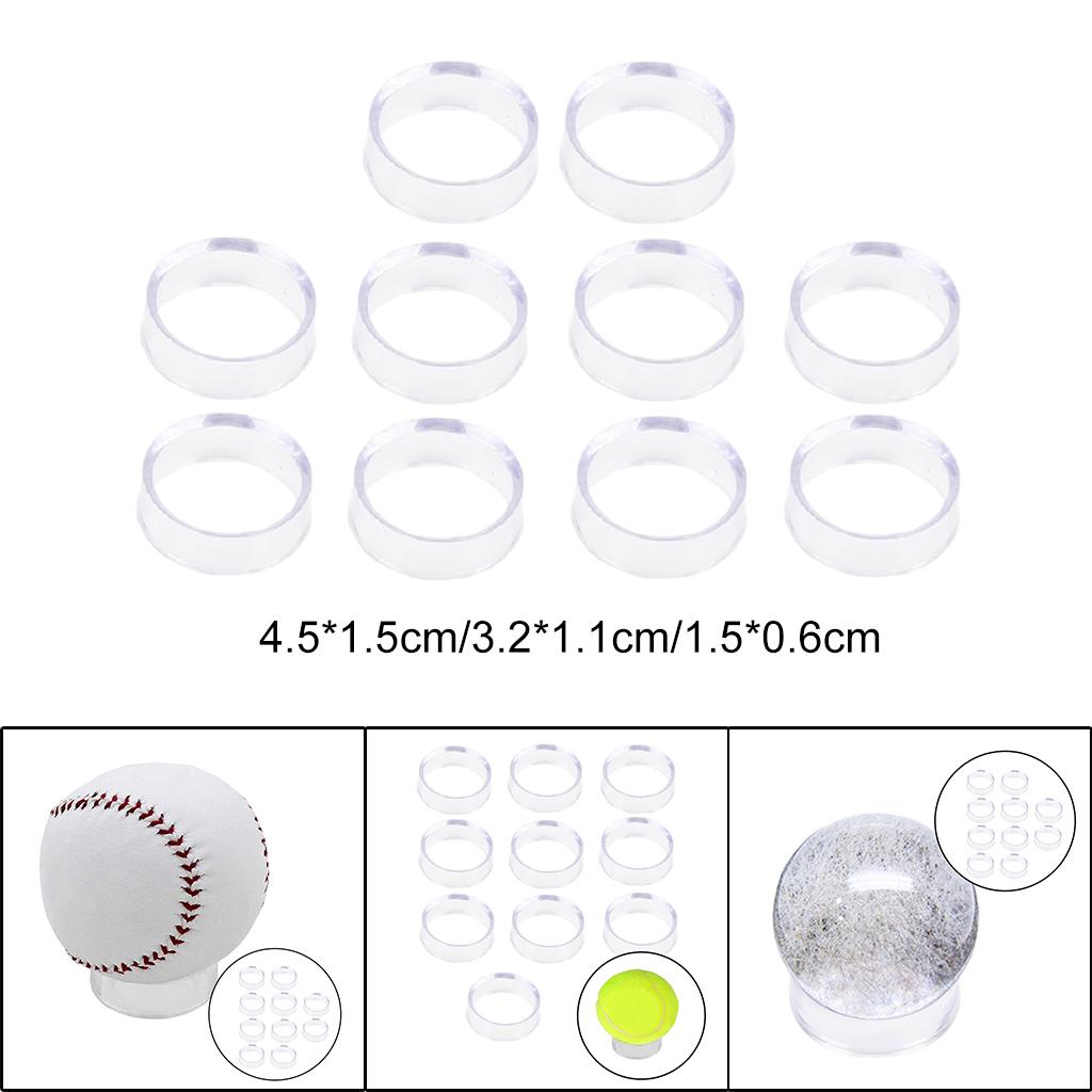 10 PCS Acrylic Transparent Display Stand for Base Pedestal Support