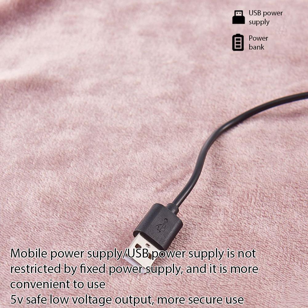 USB-зарядка Электрическое фланелевое греющее одеяло 5 В Одноместный офисный обогреватель Съемный чехол Машинная стирка Совместимо с Power Bank