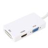 3 In1 DP Converter MiniDP To HDMI DVI VGA Cable Adapter No Need External Power Supply