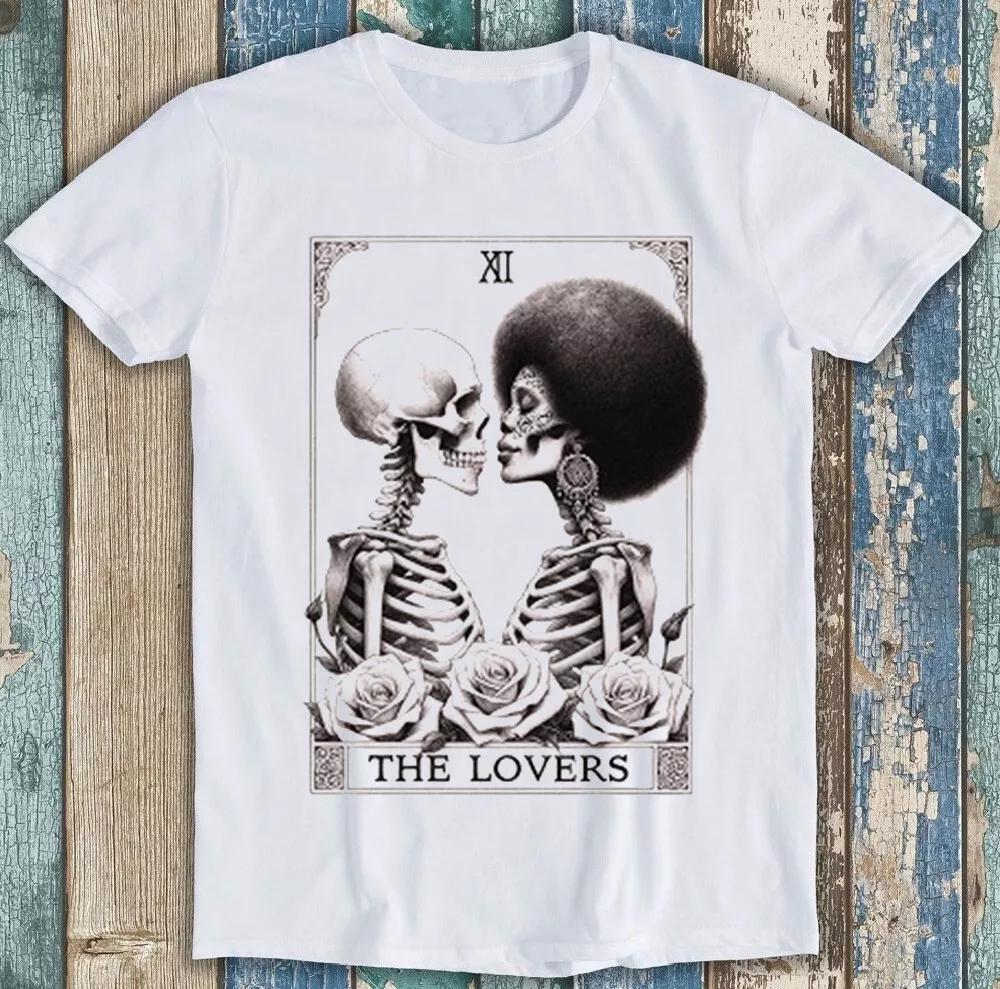 The Lover Tarot Deck Afro Skeleton Best Seller Funny Gift Tee T Shirt 1944