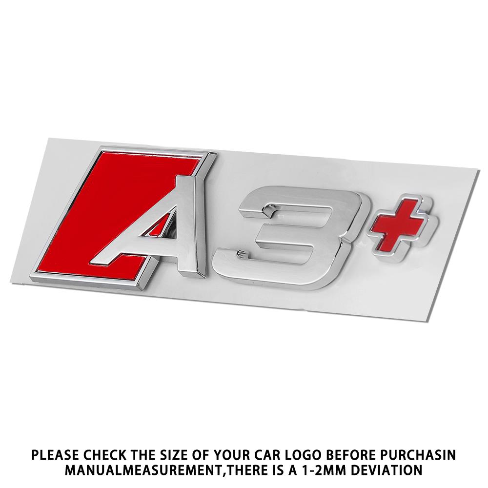 3D Car Styling Body Rear Trunk Emblem Sticker Badge Letters Decoration Decals For 78a A3 A4 A5 A6 A7 A8 Logo Auto Accessoriesa78