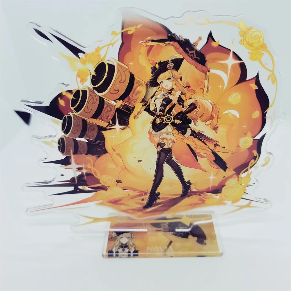 Игра Genshin Impact Новая фигурка-подставка Акриловая Иллюзия Шэврёз Навия Сяо Модель для косплея Пластина Декор для стола Подарок другу фанату