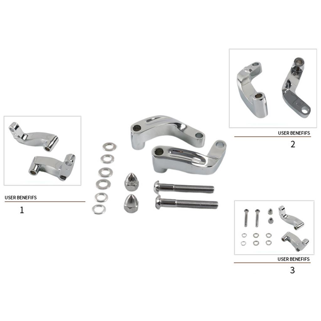 Подходит для универсального мотоциклетного зеркала заднего вида, удлинитель для перемещения, кронштейн, удлинительный адаптер