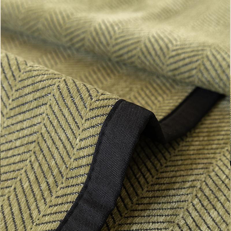 Herringbone Pattern Sofa Cover Chenille Sofa Pad Solid Color Living Room Sofa Cushion Non-Slip Home Couch Cushion Armrest Covers